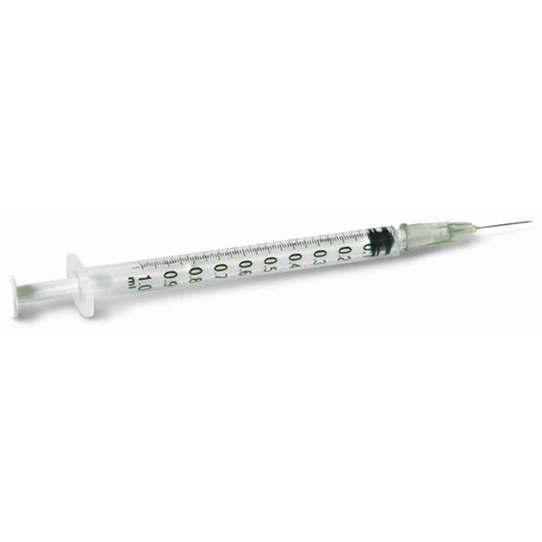 1mL Syringe with Needle - 27g
